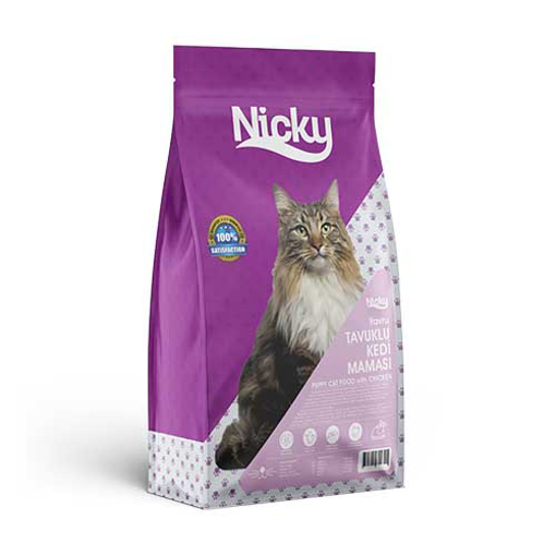 Nicky Tavuklu Yavru Kedi Maması 15 kg. ( Protein 30/12 ) resmi