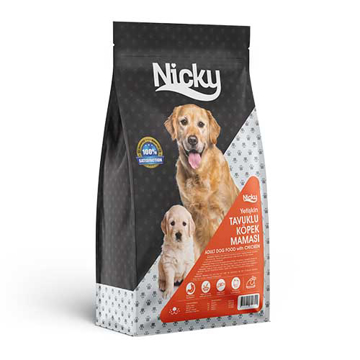 Nicky Tavuk Etli Yetişkin Köpek Maması 15 kg. resmi