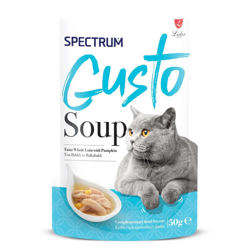 spectrum gusto soup ton balıklı ve balkabaklı kedi çorba resmi