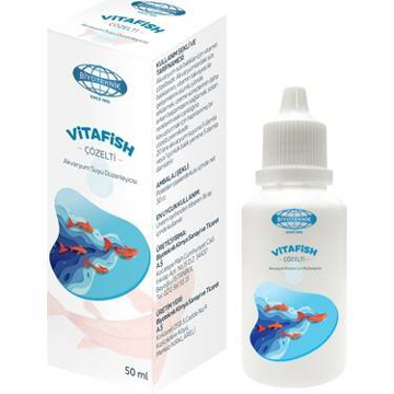 vitafish akvaryum balıkları için multivitamin 50 ml resmi