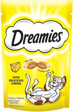 dreamies yetişkin ve yavru kediler için peynirli ödül mama 60 gr resmi