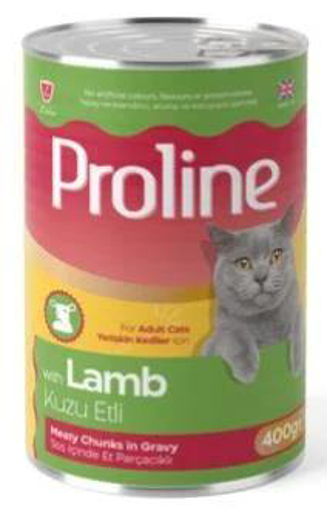 proline yetişkin kediler için kuzu etli konserve mama 400 gr resmi