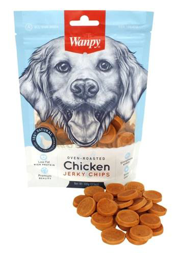 wanpy chıcken jerky köpekler için kavrulmuş tavuk parçaları 100 gr resmi