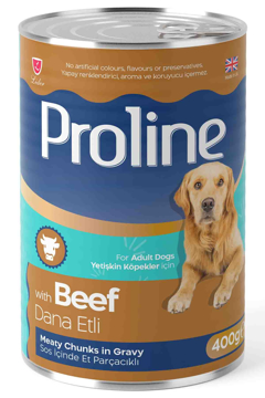 proline yetişkin köpekler için dana etli konserve mama 400 gr resmi